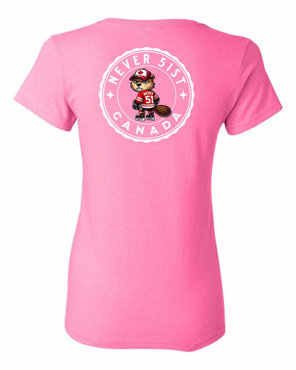 Never 51st Beaver Left Chest and Back Women's Tee