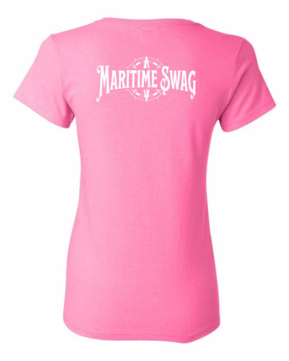 Maritime Swag Logo Left Chest and Back Women's Tee