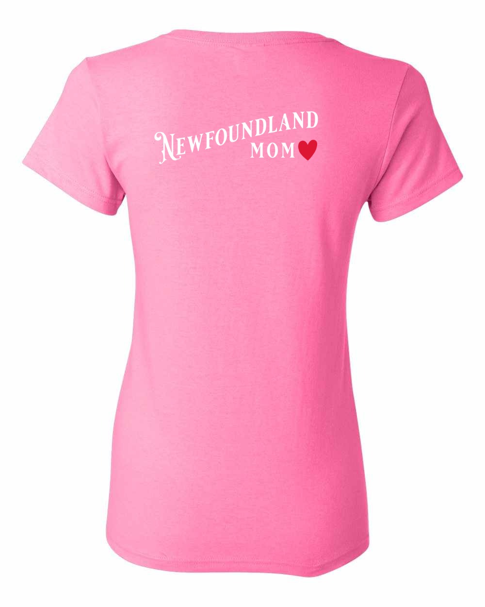 Newfoundland Mom Left Chest and Back Women's Tee