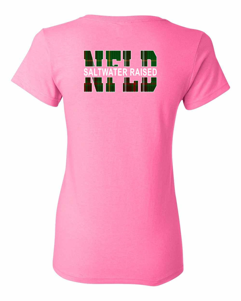 NFLD Saltwater Raised Left Chest and Back Women's Tee