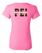 PEI Saltwater Raised Left Chest and Back Women's Tee