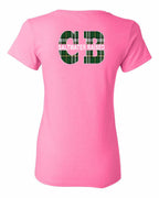 Saltwater Raised CB Left Chest and Back Women's Tee