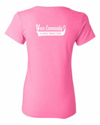 Custom Your Community Swoop (CB) Left Chest and Back Women's Tee