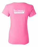 Custom Your Community Swoop (NS) Left Chest and Back Women's Tee