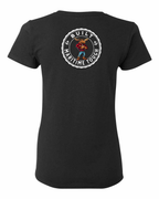 Built Maritime Tough Moose Left Chest And Back Women's Tee