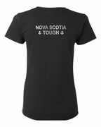 NS Tough Metal Left Chest and Back Women's Tee