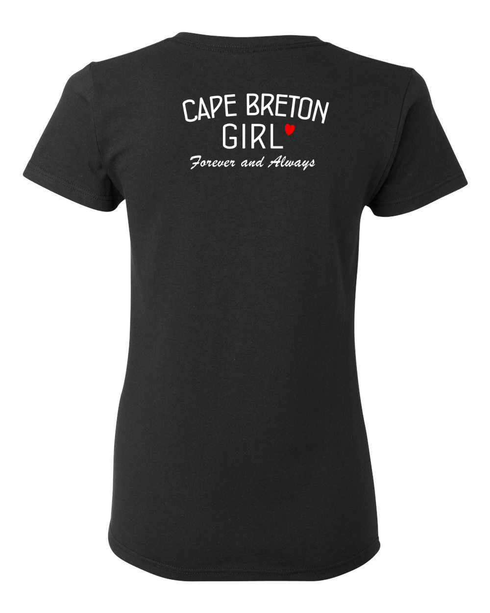 CB Girl Forever and Always Left Chest And Back Women's Tee