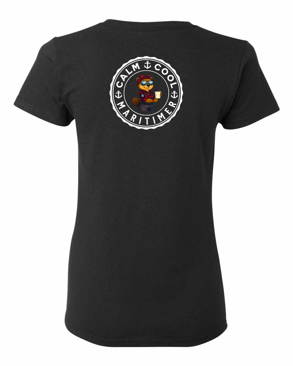 Calm Cool Maritimer Rosie Left Chest And Back Women's Tee