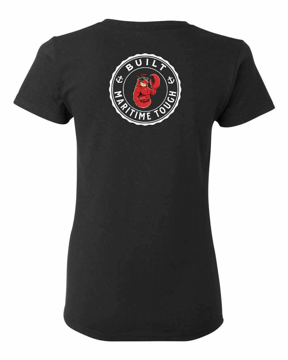 Built Maritime Tough Lobster Left Chest And Back Women's Tee