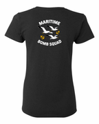 Maritime Bomb Squad Left Chest And Back Women's Tee