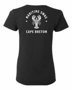 Maritime Swag CB Mandala white Lobster Left Chest and Back Women's Tee