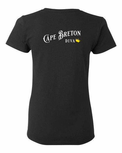 Cape Breton Diva Left Chest and Back Women's Tee