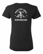Maritime Swag NFLD Pirate Left Chest and Back Women's Tee