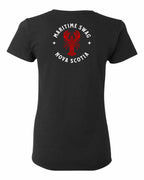 Maritime Swag NS Mandala Red Lobster Left Chest and Back Women's Tee