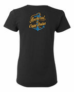 Anchored in CB (New Design) Left Chest and Back Women's Tee