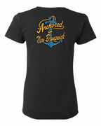 Anchored in NB Left Chest and Back Women's Tee