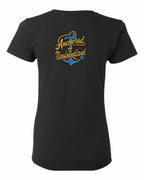 Anchored in NFLD (New Design) Left Chest and Back Women's Tee