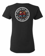 Back Off We Tried Nice Left Chest and Back Women's Tee - Gildan Canada (sewn Internationally)