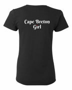 CB Girl Heart Dot Left Chest and Back Women's Tee