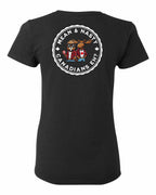 Mean and Nasty Canadians Eh! Left Chest And Back Women's Tee - Gildan Canada (sewn Internationally)