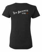 NB Girl Tartan heart Left Chest and Back Women's Tee