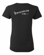 NFLD Girl Tartan Left Chest and Back Women's Tee