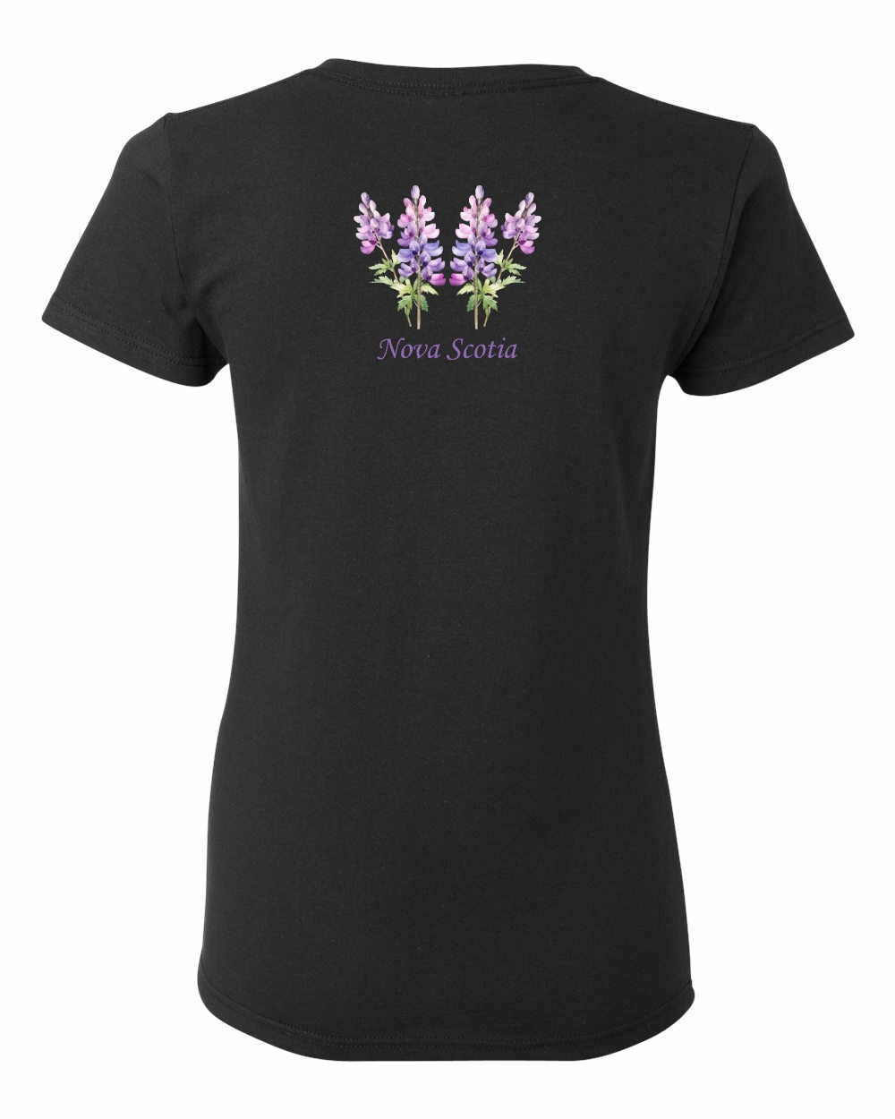 Nova Scotia Lupins Left Chest and Back womens-tee