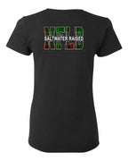 NFLD Saltwater Raised Left Chest and Back Women's Tee