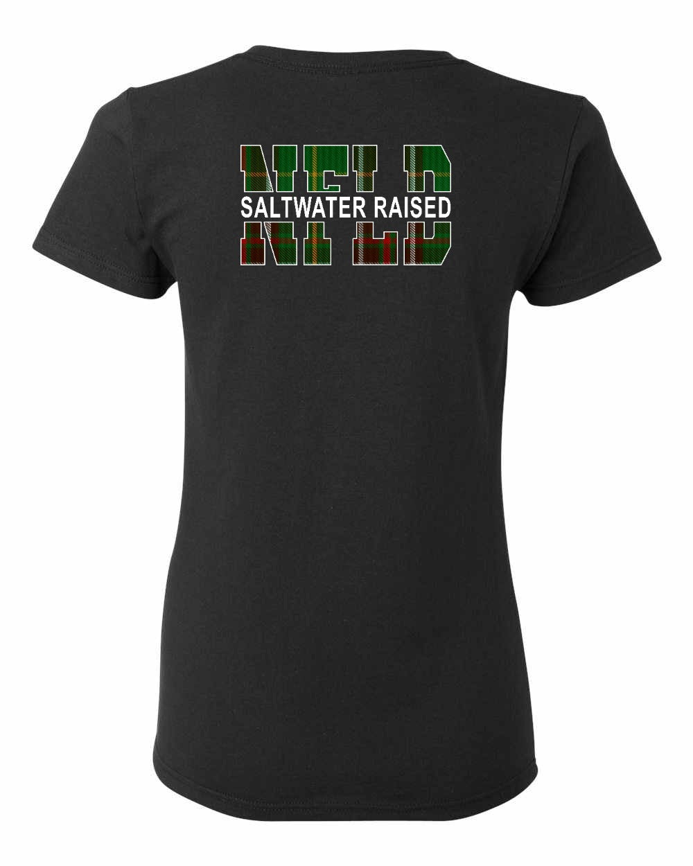 NFLD Saltwater Raised Left Chest and Back Women's Tee