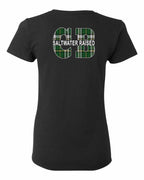 Saltwater Raised CB Left Chest and Back Women's Tee