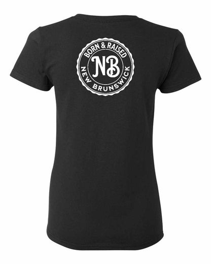 Born & Raised New Brunswick Left Chest and Back Women's Tee