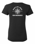 Maritime Swag NB Compass Left Chest and Back Women's Tee