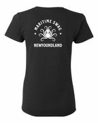 Maritime Swag NFLD Octopus Left Chest and Back Women's Tee
