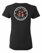 The Eh Team! Left Chest And Back Women's Tee - Gildan Canada (sewn Internationally)