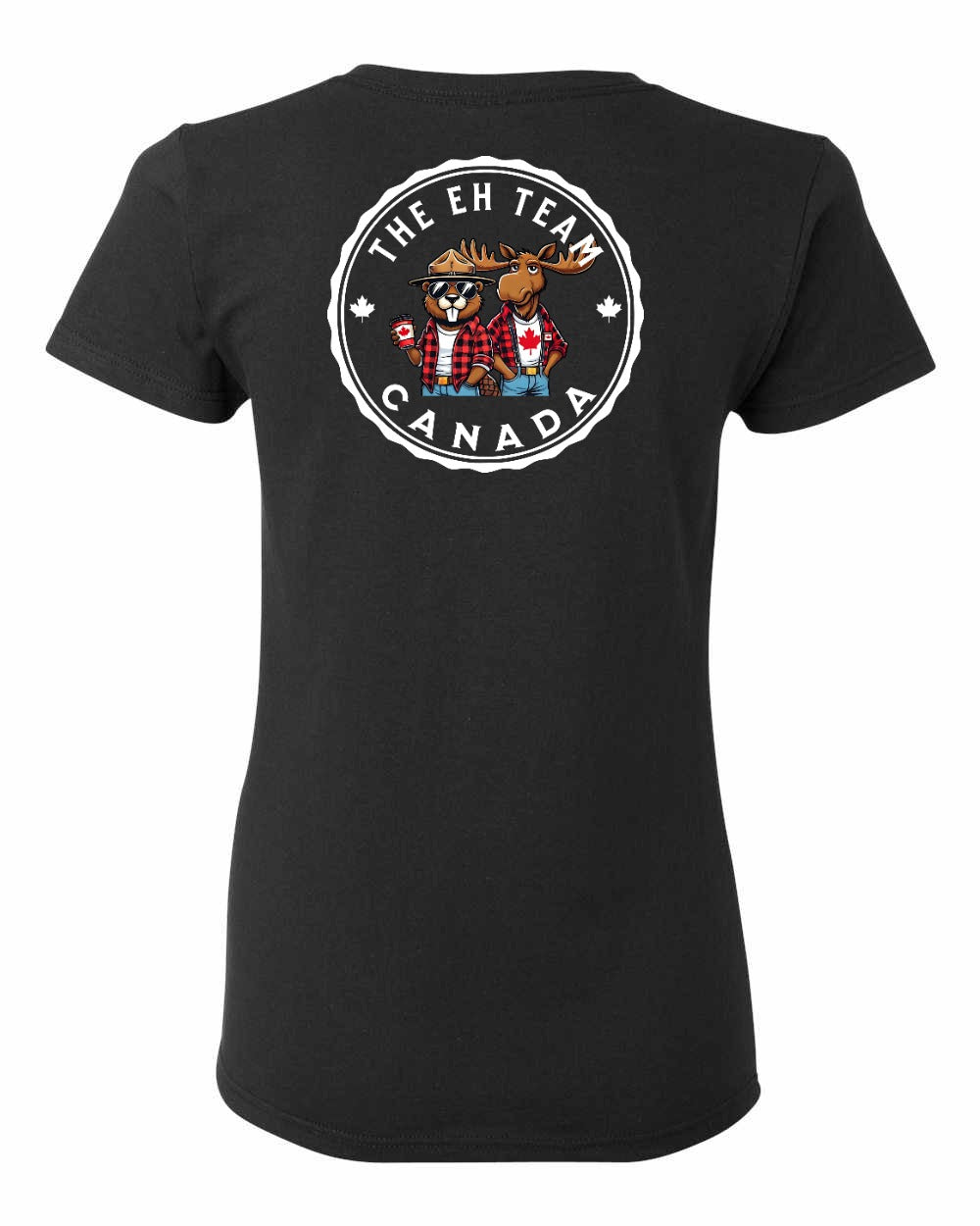 The Eh Team! Left Chest And Back Women's Tee