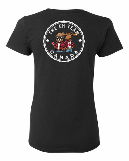 The Eh Team! Left Chest And Back Women's Tee