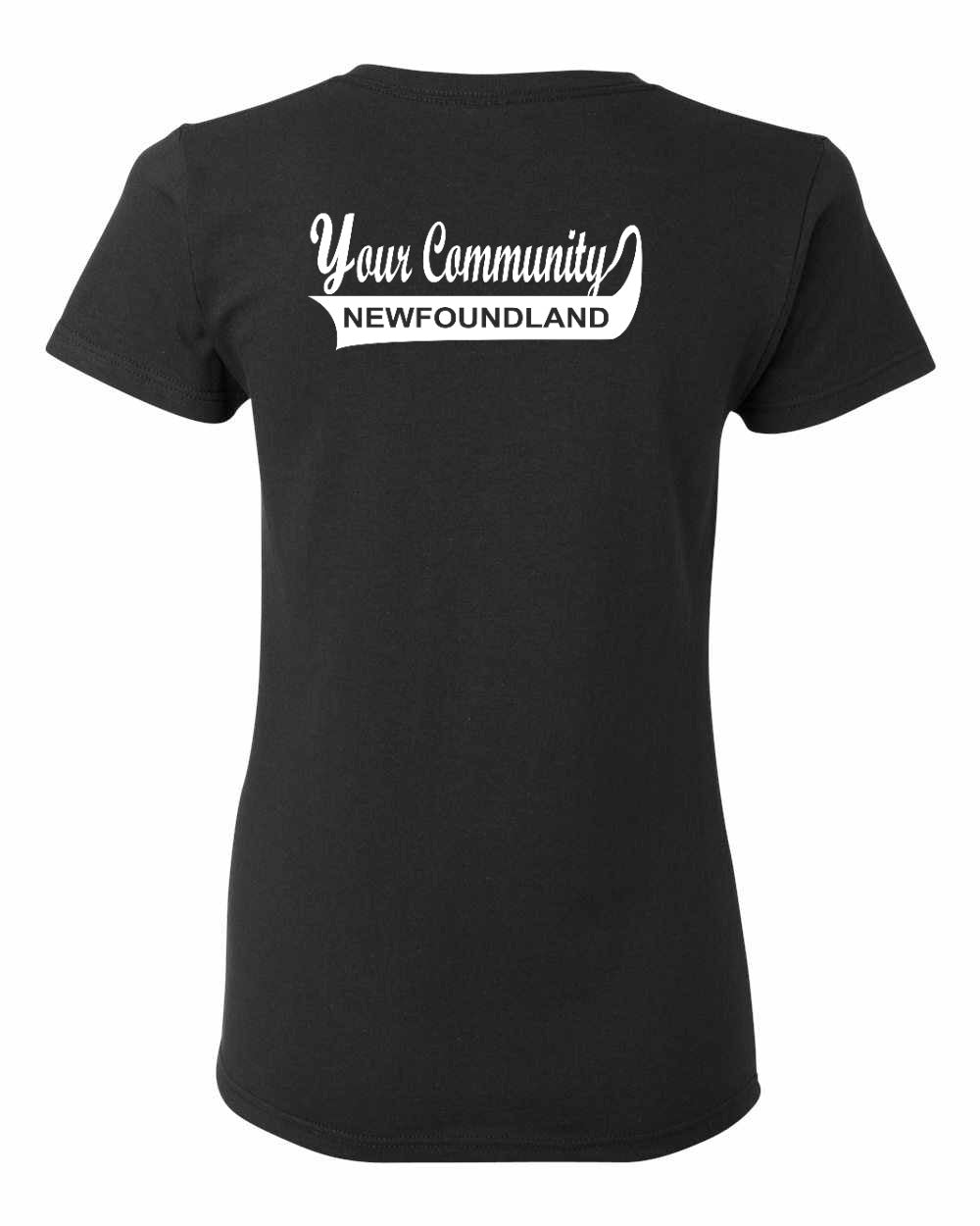 Custom Your Community Swoop (NFLD) Left Chest and Back Women's Tee