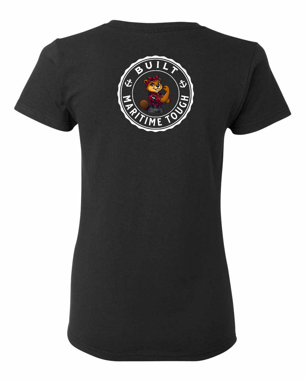 Built Maritime Tough Rosie Left Chest And Back Women's Tee