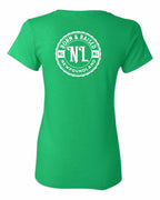 Born & Raised NFLD Left Chest and Back Women's Tee