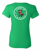 Elbows Up Beaver Left Chest and Back Women's Tee - Gildan Canada (sewn Internationally)
