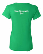 NB Girl Heart Dot Left Chest And Back Women's Tee