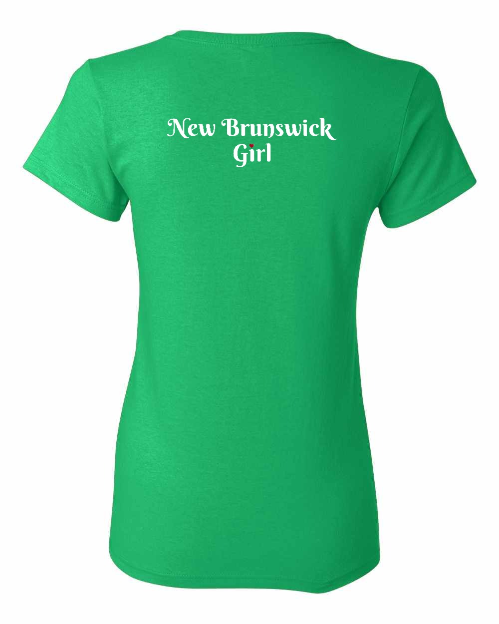 NB Girl Heart Dot Left Chest And Back Women's Tee