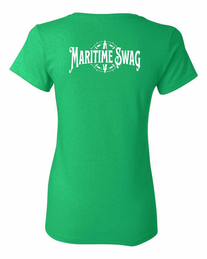 Maritime Swag Logo Left Chest and Back Women's Tee