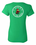 Plaid to the Bone Beaver Left Chest And Back Women's Tee - Gildan Canada (sewn Internationally)
