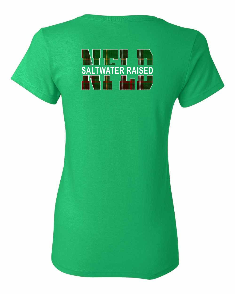 NFLD Saltwater Raised Left Chest and Back Women's Tee