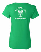 Maritime Swag NB Mandala white Lobster Left Chest and Back Women's Tee
