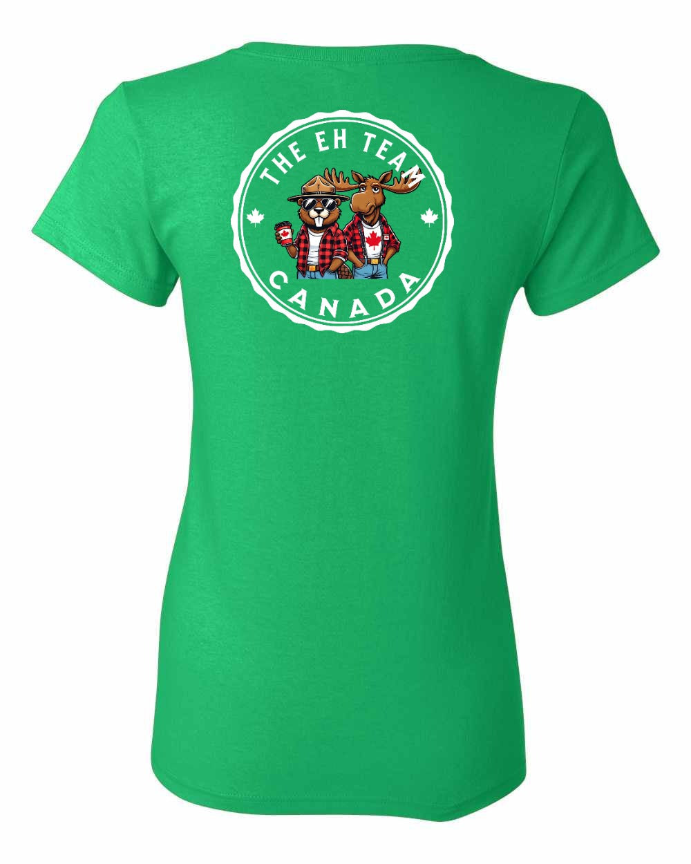 The Eh Team! Left Chest And Back Women's Tee