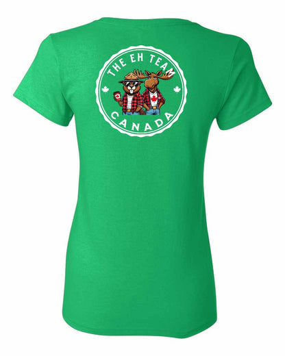 The Eh Team! Left Chest And Back Women's Tee