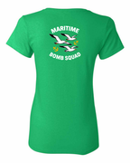 Maritime Bomb Squad Left Chest And Back Women's Tee