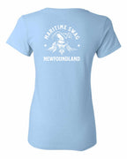 Maritime Swag NFLD Pirate Left Chest and Back Women's Tee